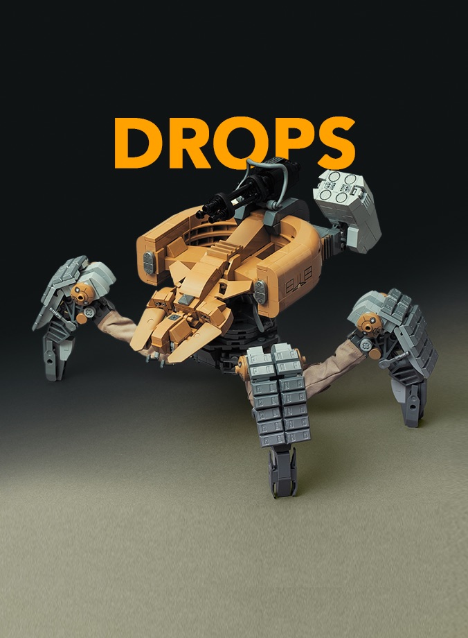 Drops: a brick walker